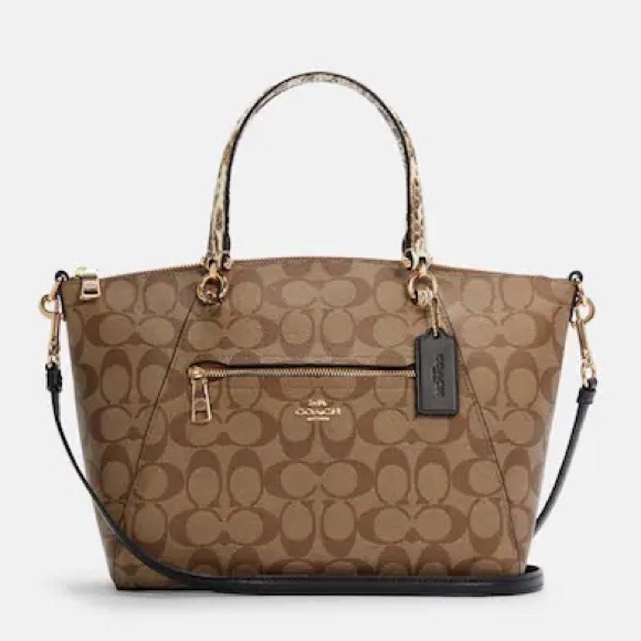 Coach Satchel In Colorblock Signature Canvas - Picture 10 of 10